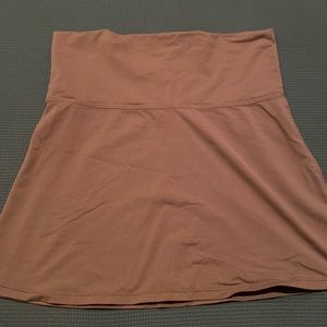Fold-over swim skirt